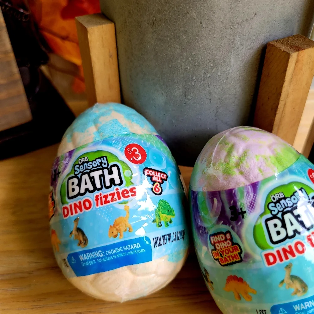 ORB SENSORY BATH DINO FIZZIES